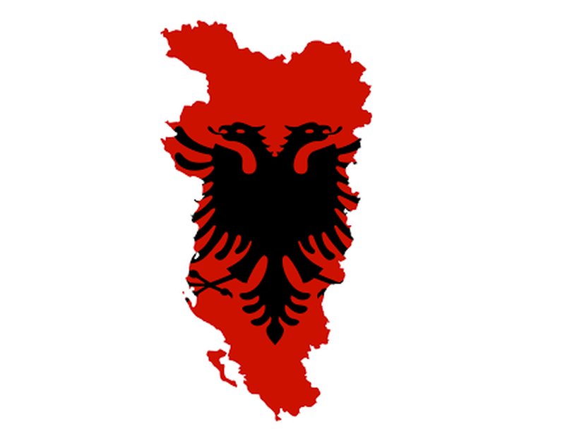 bandiera-albania-mappa