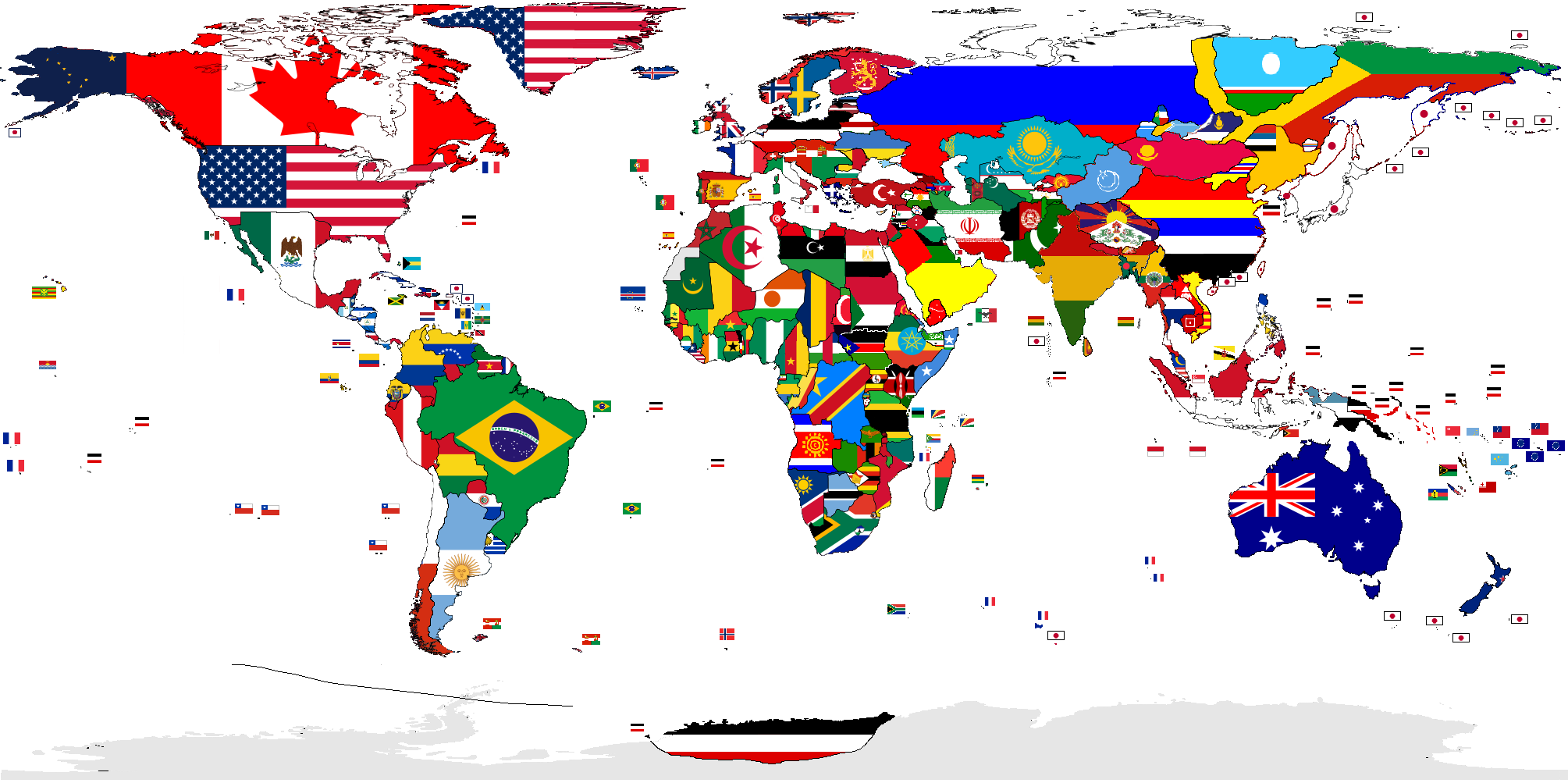 mappa-geo-politica-bandiere-del-mondo