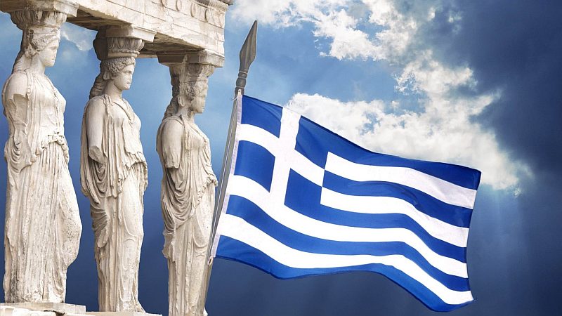 bandiera-grecia-atene-cariatidi