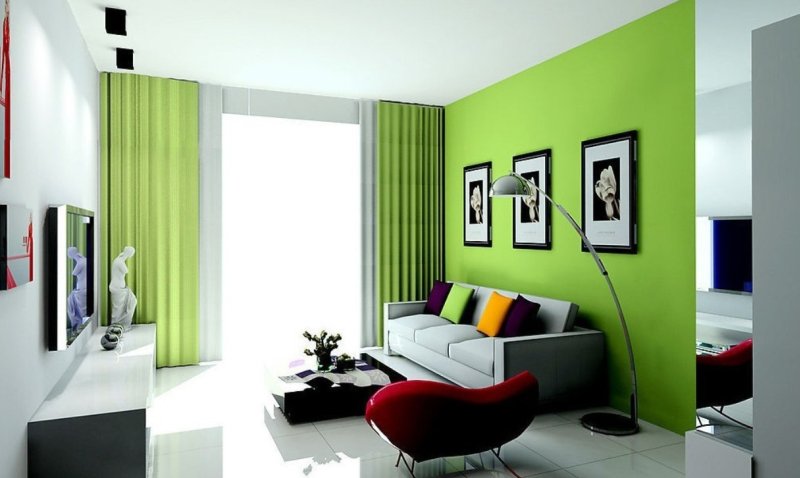 colori-pareti-soggiorno-verde