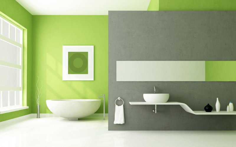 colori-pareti-moderne-bagno-grigio-verde